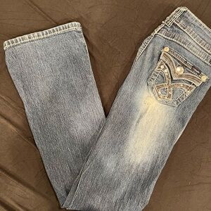 Angels Denim Boot Cut Jeans with Embellished Pockets